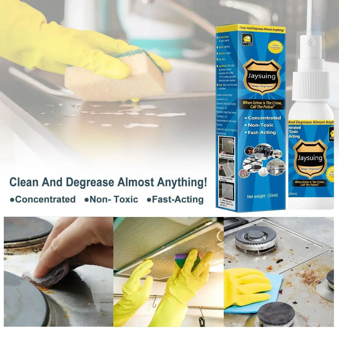 Cleaner Pro° AntiGrease Fedt Fjerner Spray