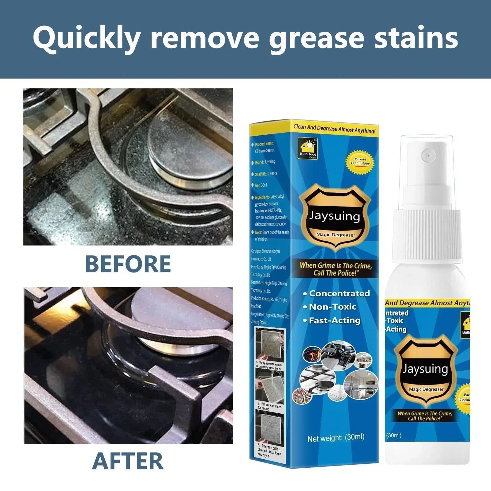 Cleaner Pro° AntiGrease Fedt Fjerner Spray