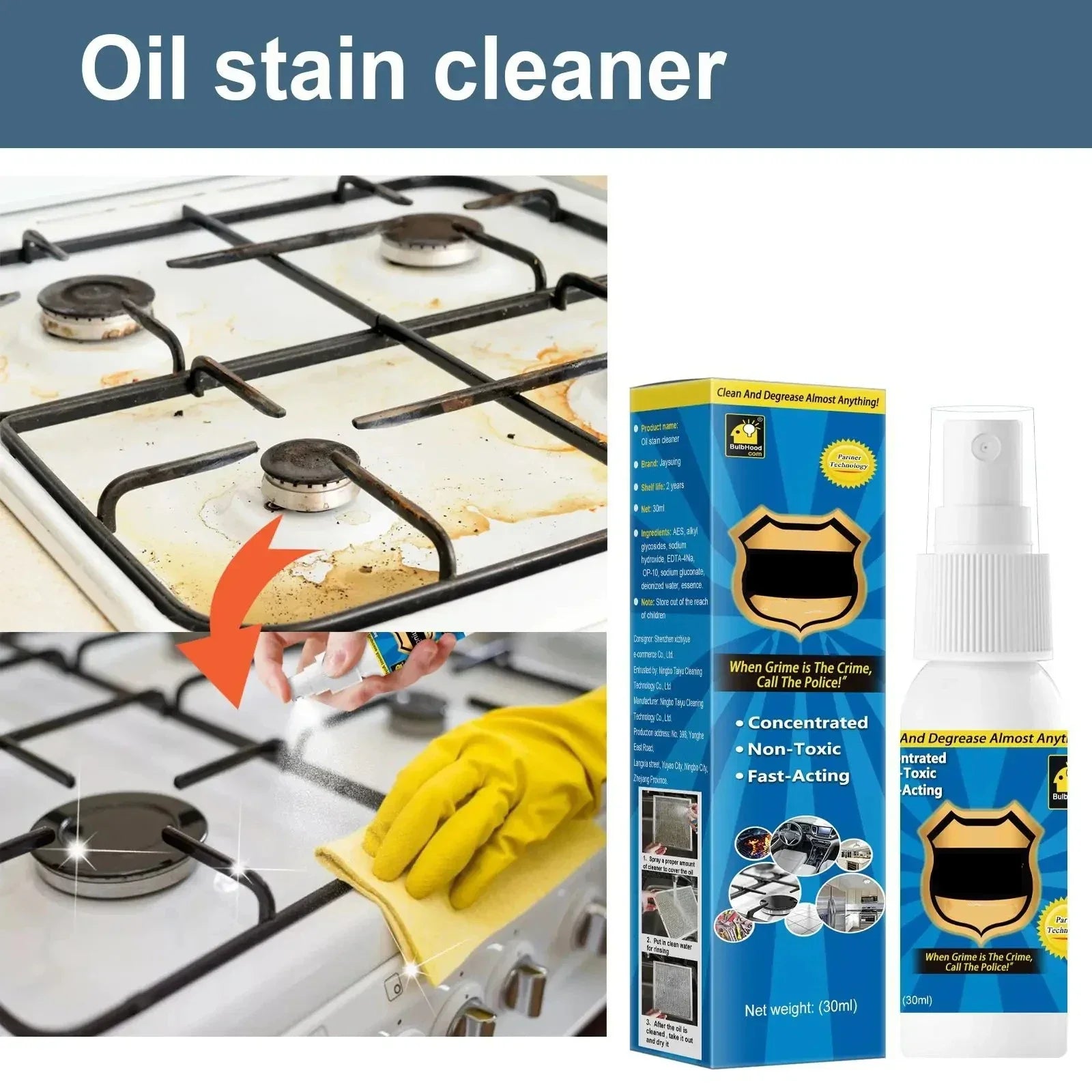 Cleaner Pro° AntiGrease Fedt Fjerner Spray